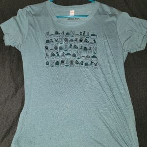Alison Rose Succulent Plant Lover T-Shirt - XL - Light Green